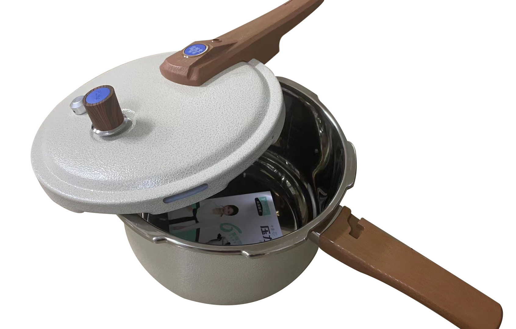 Manufacturers wholesale high quality stainless steel corrosion resistant porcelain white pressure cooker