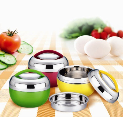 Apple shape QQ bento box stainless steel 201 insulated bento lunch box insulated with plastic lid