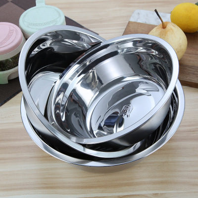 Wholesale Cheap High Quality 201 Stainless Steel Deep Tray Wash Basin  20cm-30cm Basin