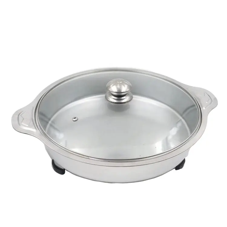 Stainless Steel Round Stainless Steel Buffet Chafing Dish Food Warmer Stove