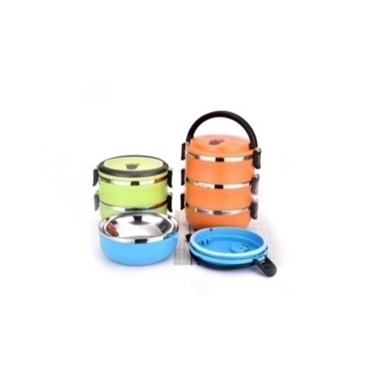 Sanding Round Stainless Steel 201 Lunch Box/Insulated Stainless Steel Lunch Box