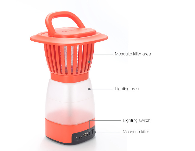 High efficiency solar energy 12v mosquito killer lantern