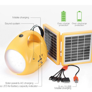 New Portable High Quality Camping Lantern and Led emergency Light  Customized solar rechargeable lamp