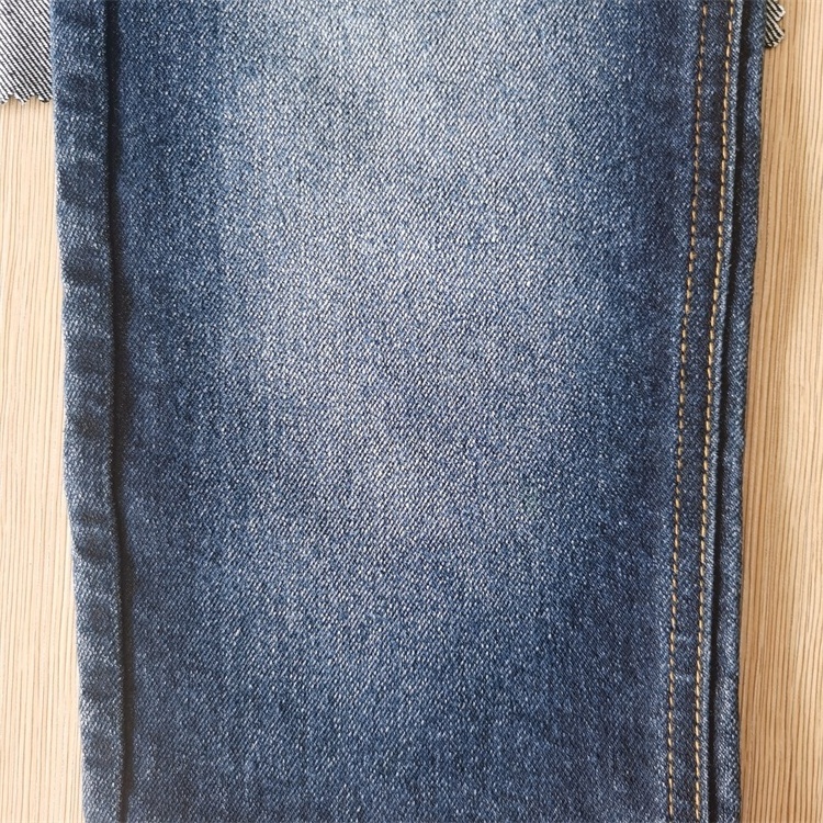 Denim Fabric Heavy Denim Fabric Wholesale CVC Cotton Polyester Spandex Stock Indigo Denim Fabric For Jeans