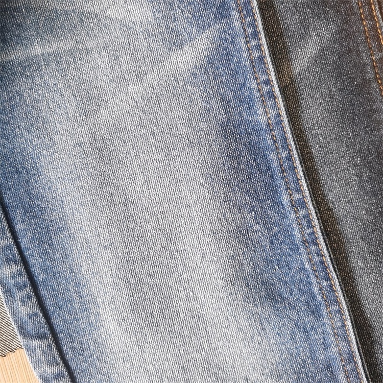 Denim Fabric Heavy Denim Fabric Wholesale CVC Cotton Polyester Spandex Stock Indigo Denim Fabric For Jeans