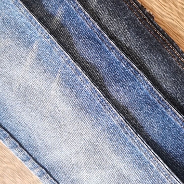 Denim Fabric Heavy Denim Fabric Wholesale CVC Cotton Polyester Spandex Stock Indigo Denim Fabric For Jeans