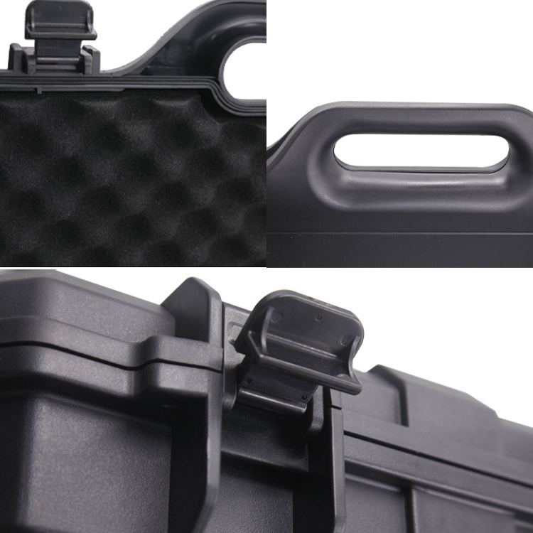 Portable Outdoor Cargo Box Long Rolling Rugged Hard Plastic Gun Case Shockproof and Sealed with Custom Foam Supports OEM ODM