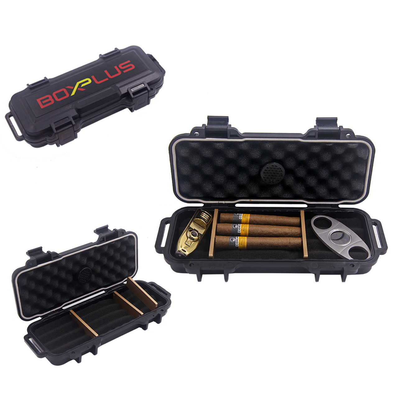 High-end waterproof cigar humidor portable cigar case Cigar Humidors Travel with custom logo