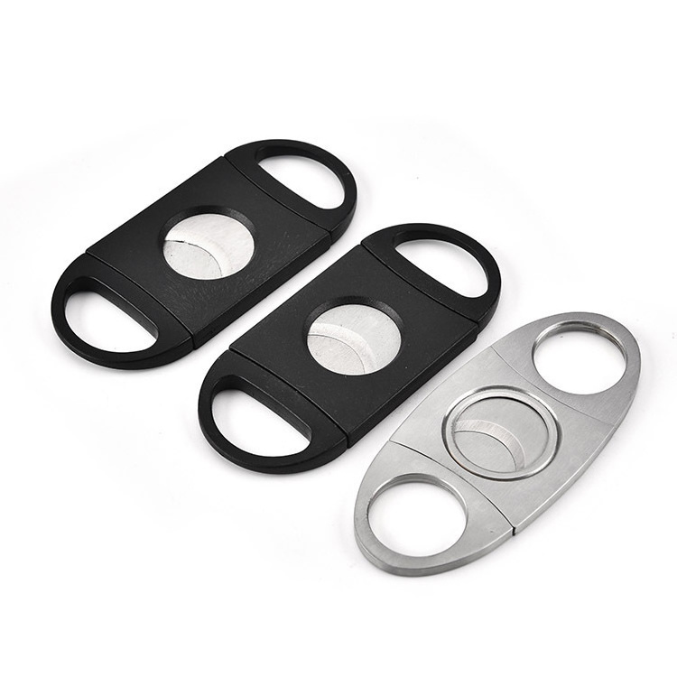 Wholesale Silver Cigar Cutter Stainless Steel Cigar Knife