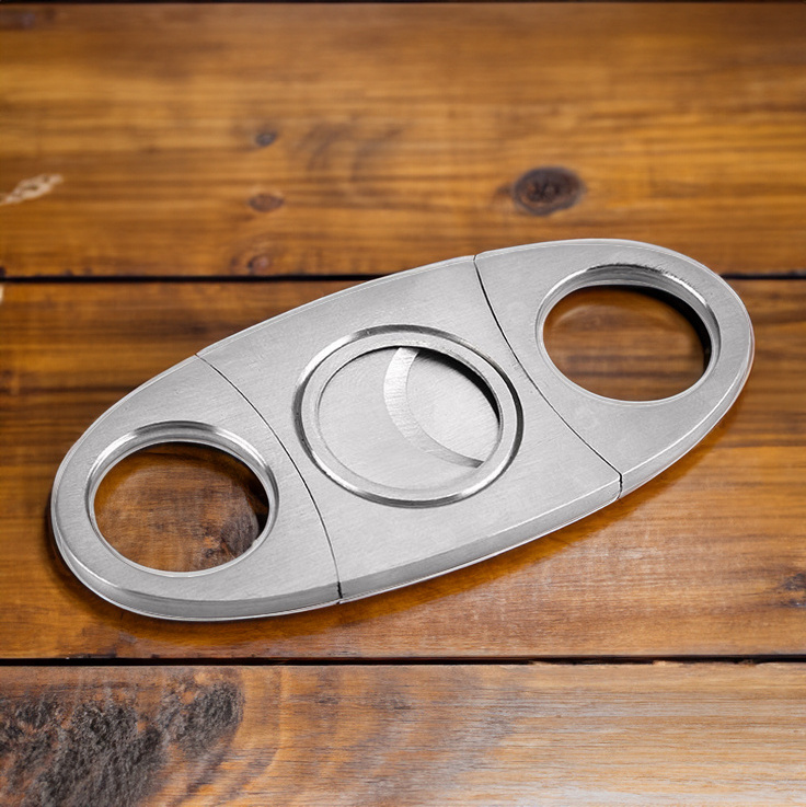 Wholesale Silver Cigar Cutter Stainless Steel Cigar Knife