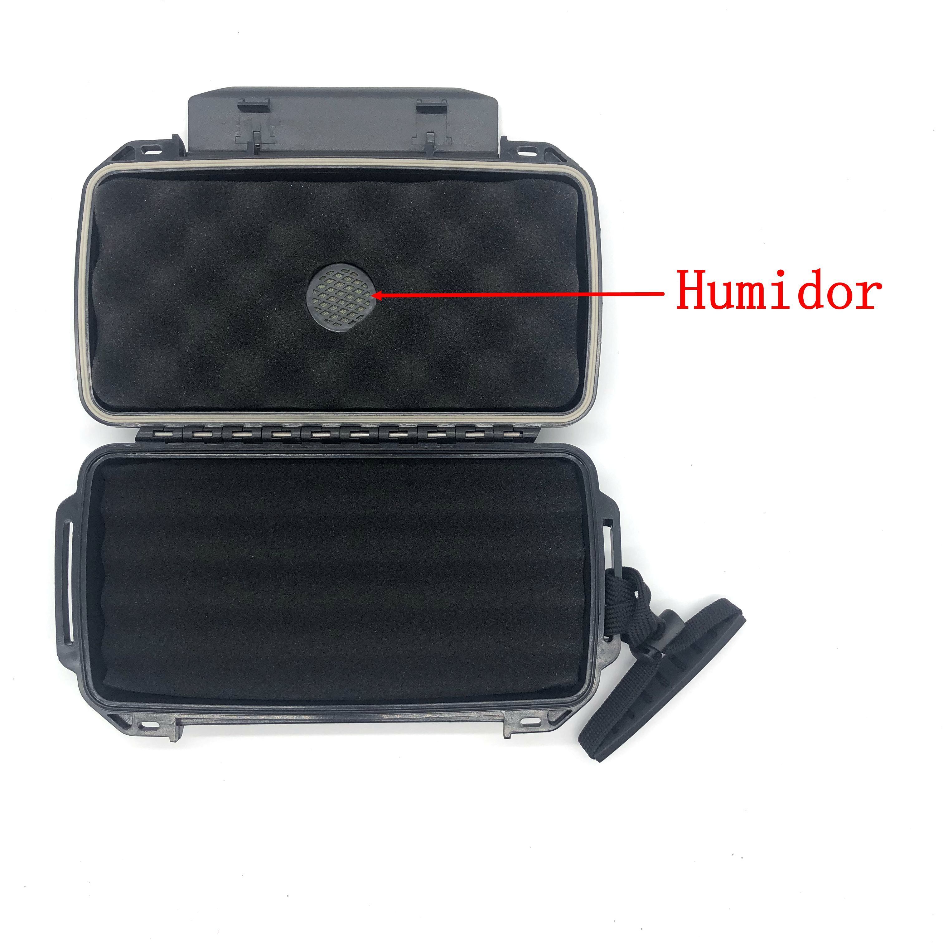 Hard Case Plastic Box Waterproof Cigar Storage accessory Humidor Case Cigar Cutter Cigar Travel Case with Custom Foam