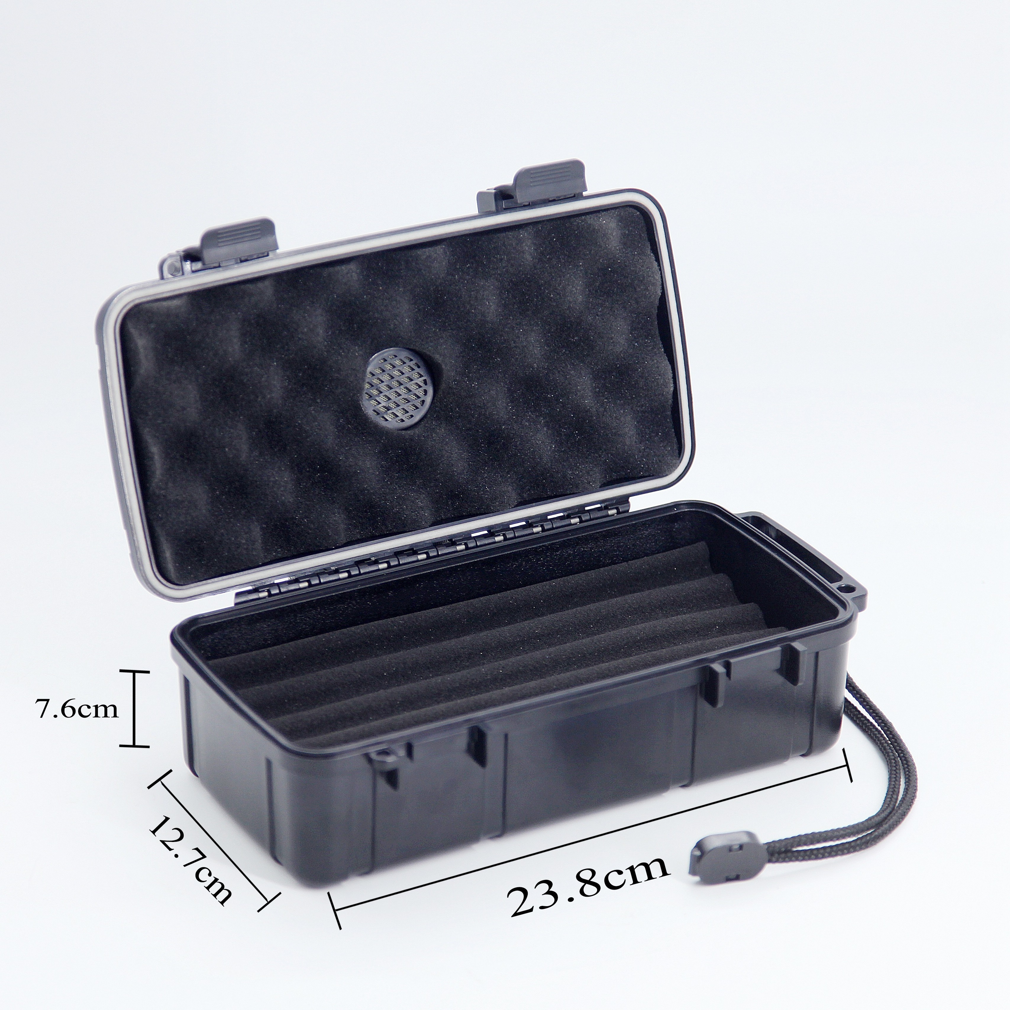 2023 New Design Wholesale Waterproof Travel Cigar Humidor Box-Shaped with Custom Logo and Cutter Includes Accessories Gift Set