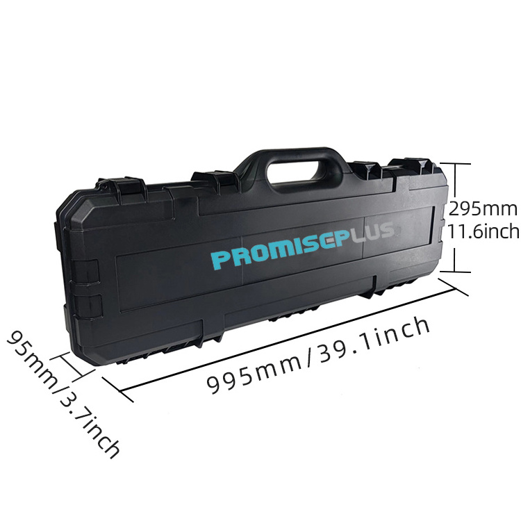 Portable Outdoor Cargo Box Long Rolling Rugged Hard Plastic Gun Case Shockproof and Sealed with Custom Foam Supports OEM ODM