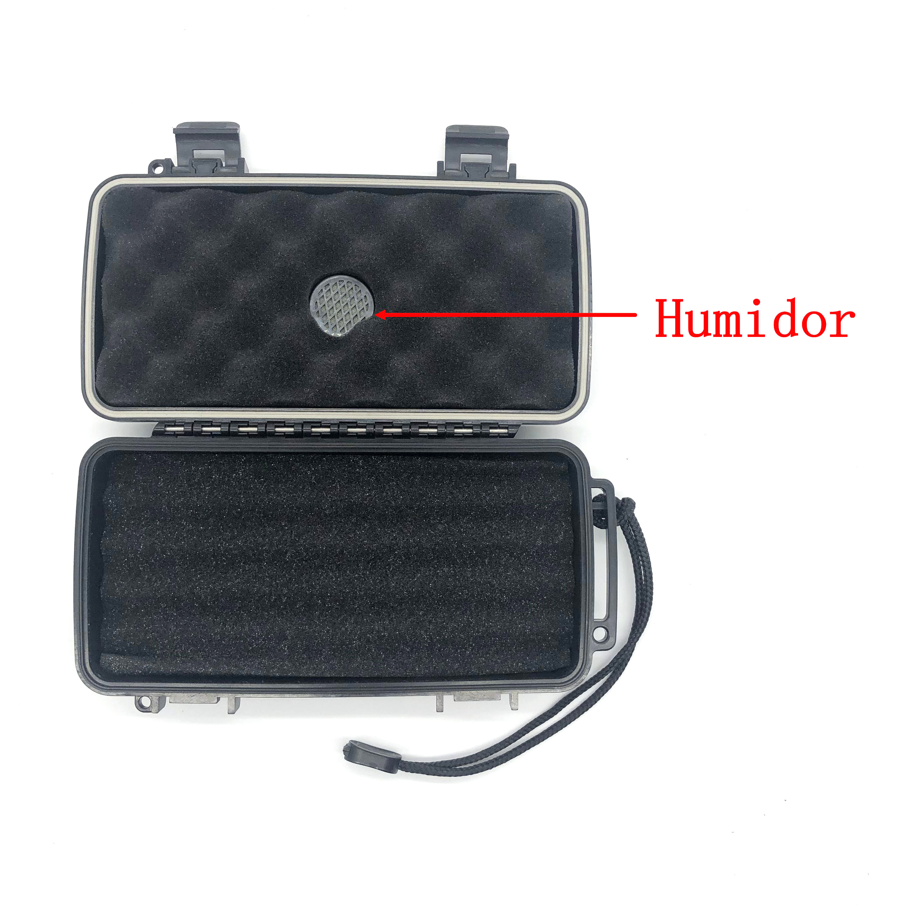 Factory Wholesale Hard Case Plastic Box Waterproof Carrying Cigar Case Cigar Box Custom Foam with Cigar Cutter