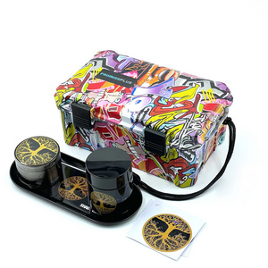 420 Smoking Accessories Grinder Stash Jar Tray Smoking Stash Kit 420 Smoke Shop Products with Customized Pattern