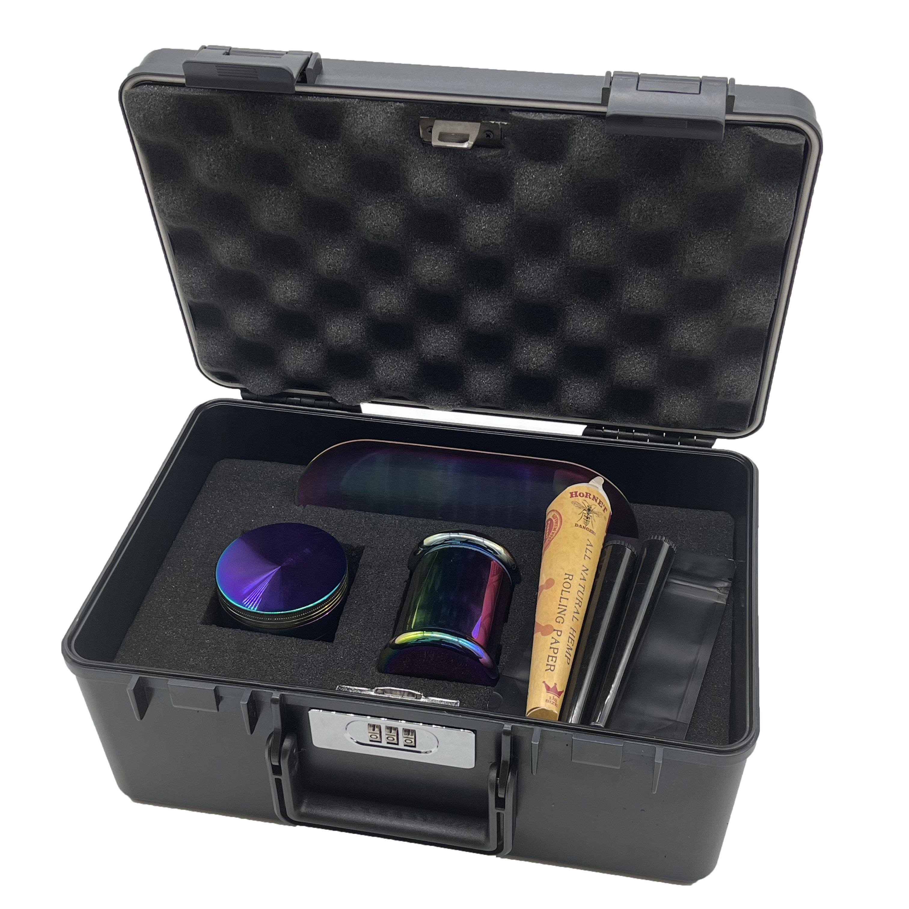 Plastic Stash Box Smell proof grinder kit fumeur Smoking Case herb Smoking accessories kit fumar Smoking Box