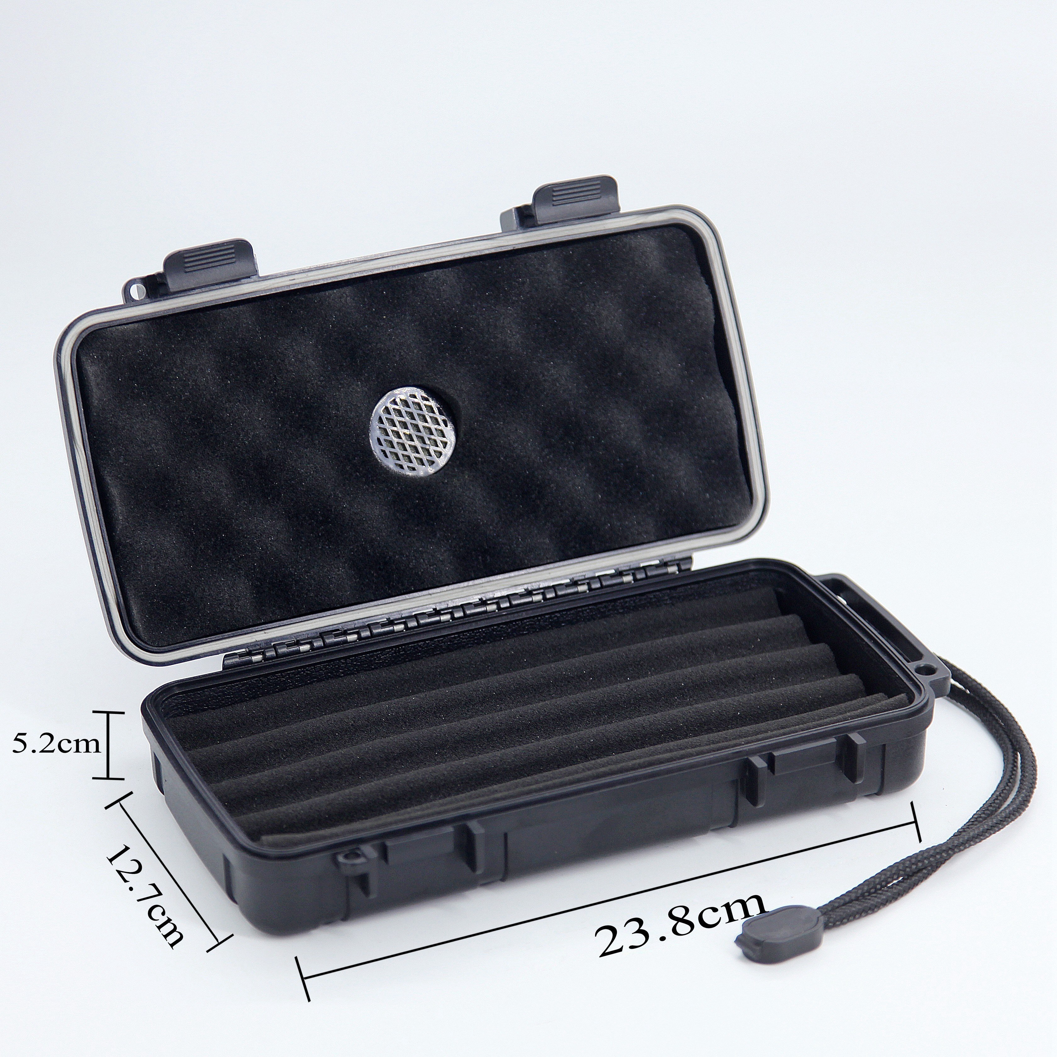 Free Sample Portable Cigar Travel Humidor Case America Hot Selling Cigar Box Case With Cigar Cutter Other Accessories