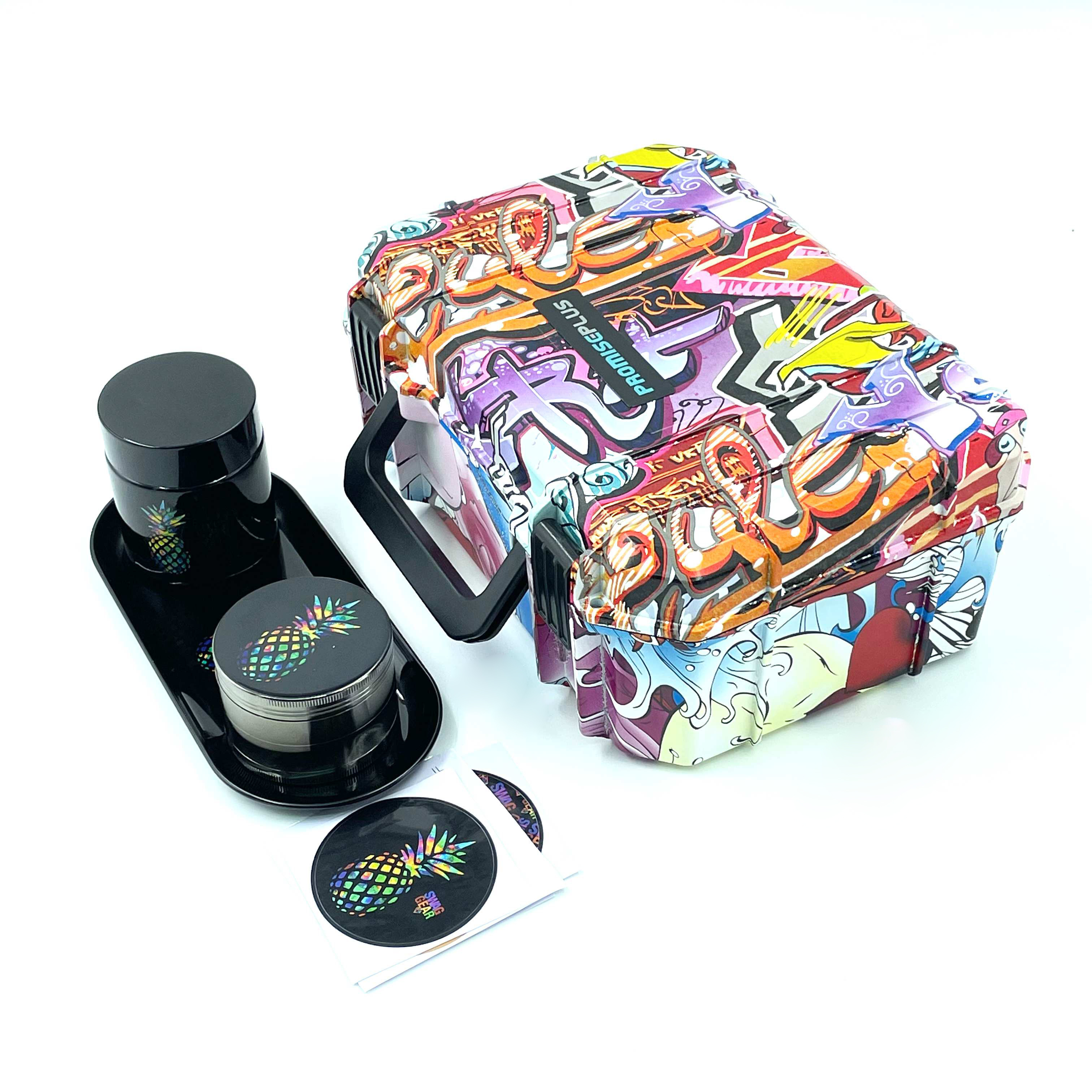 New design Wholesale herb stash case grinder kit Smoke shop products supplies smoking set kit with smoking accessories