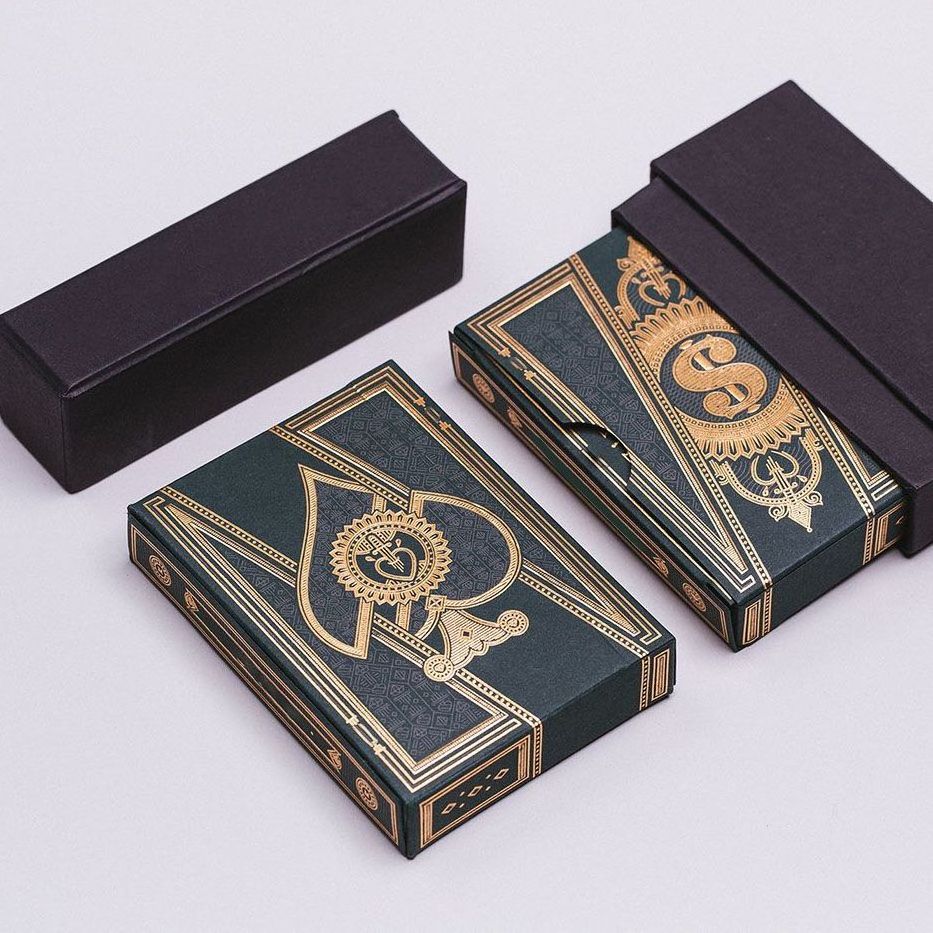 Custom Logo Printer Durable Matte Cheap Playing Cards Black And Gold Buy Poker Sets