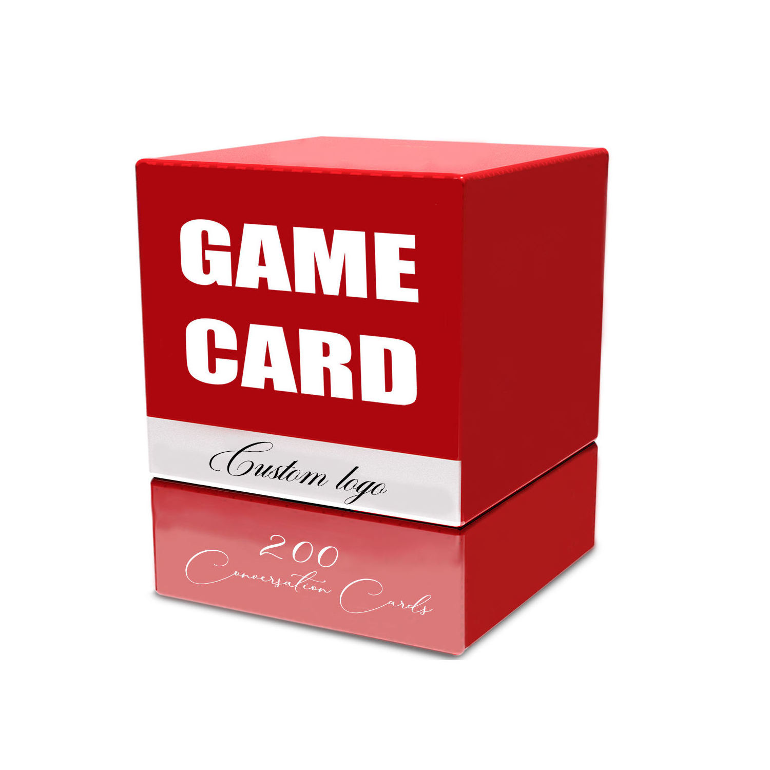 Custom Logo Printing Red Game Intimate Relationship Party Activity Intimacy Deck Conversation Starters Couples Game Card