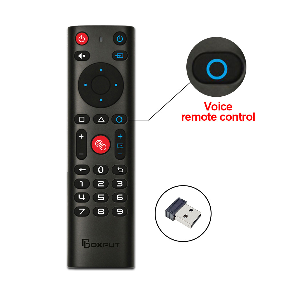 BPR3S Plus 2.4g BT tv remote control ir learning all buttons 6 axis gyroscope voice activated tv remote control ota air mouse