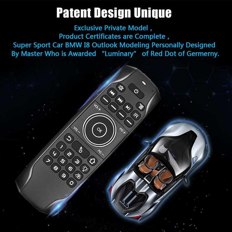 G7BTS BT Air Mouse Mini Keyboard Gyroscope Backlight Remote Control IR Learning BT5.0 for Smart Tv Box H96 MAX X88 PRO PC Mac T9