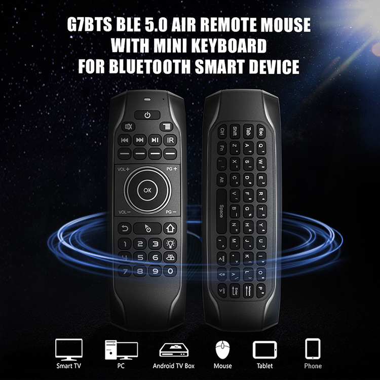 G7BTS BT Air Mouse Mini Keyboard Gyroscope Backlight Remote Control IR Learning BT5.0 for Smart Tv Box H96 MAX X88 PRO PC Mac T9