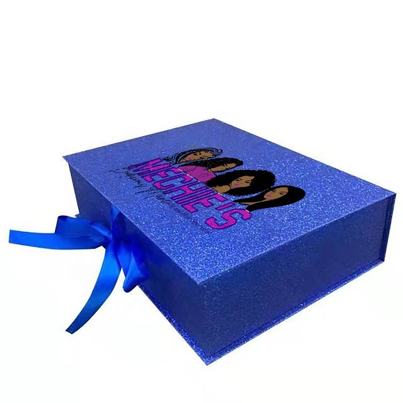 Box printing custom luxury rigid braid wig boxes custom logo hair extension packaging