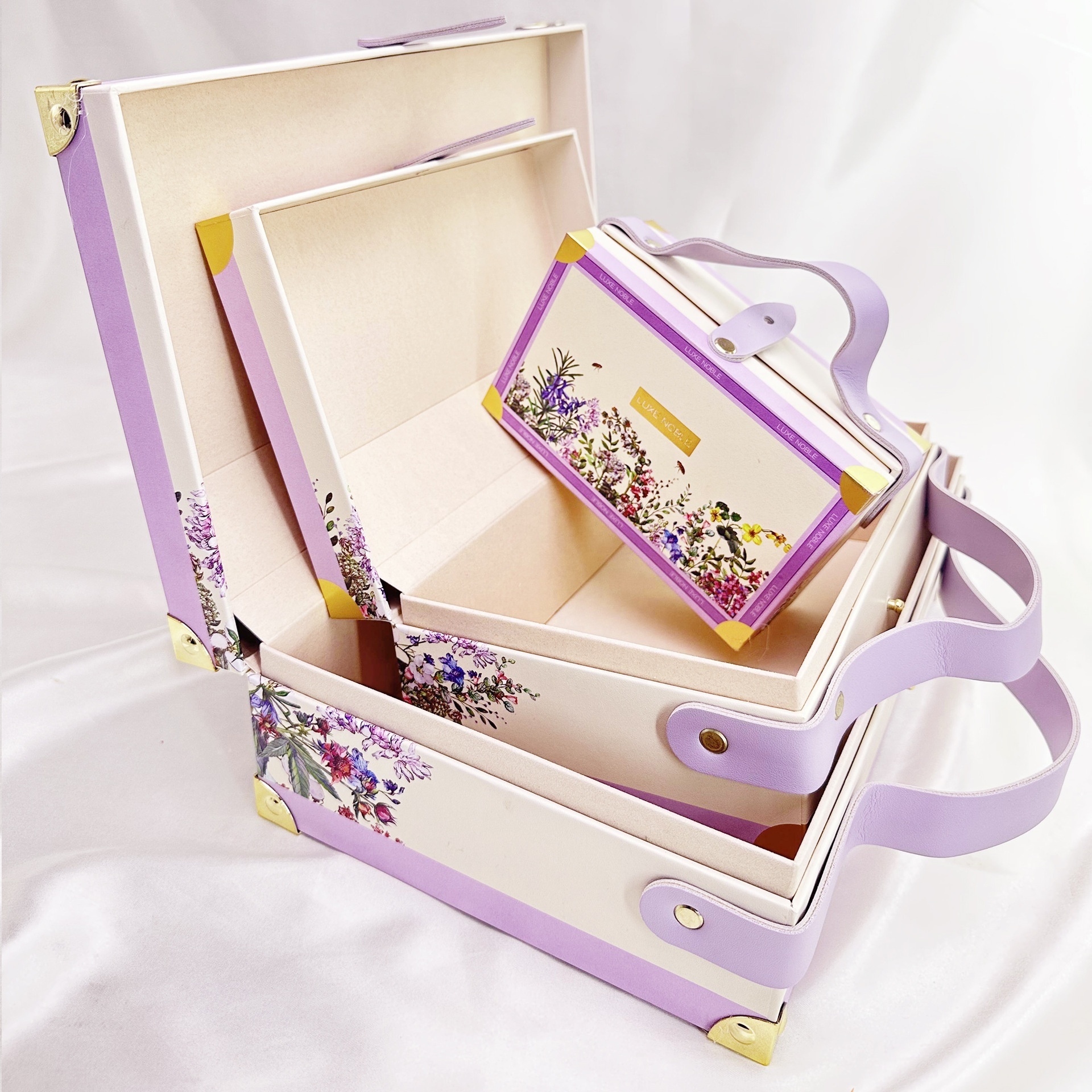 Box printing wedding favor birthday paper gift boxes with handle for festival