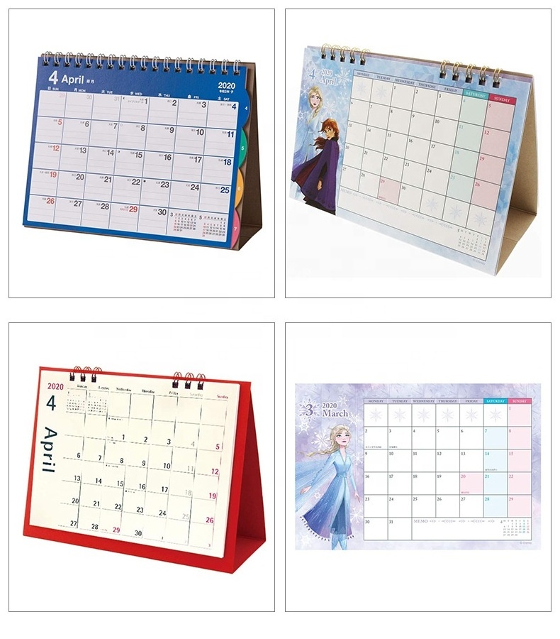 Box printing sublimation muslim 365 perpetual notebook pink calendar