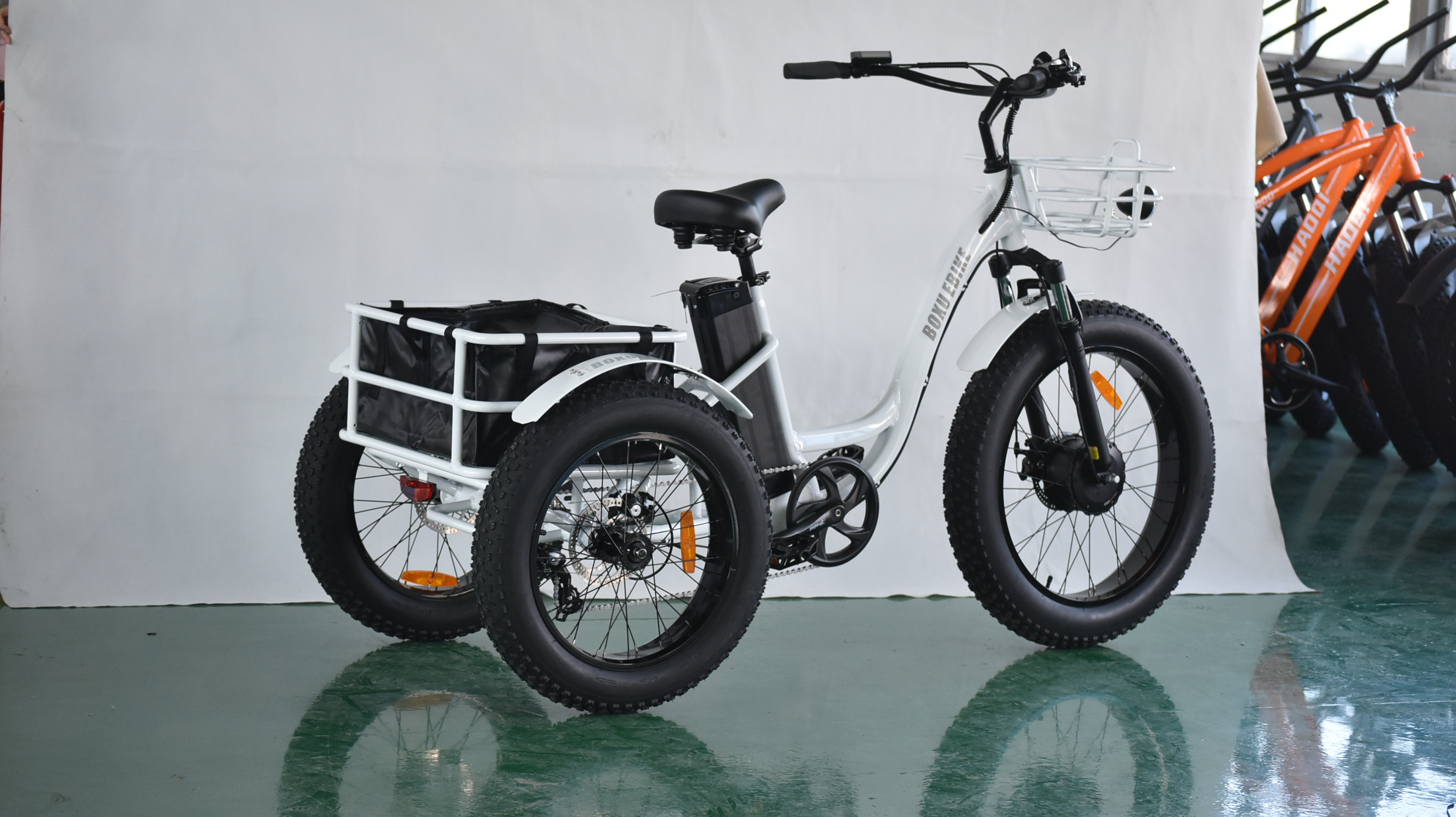 48V500W electric tricycle bicycle fat tyre electric recumbent trike adults 3 wheel electric bike