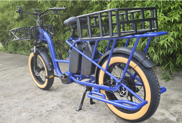 Long tail rear cargo electric bicycle  wholesale cargo ebike powerful electric cargo bike f