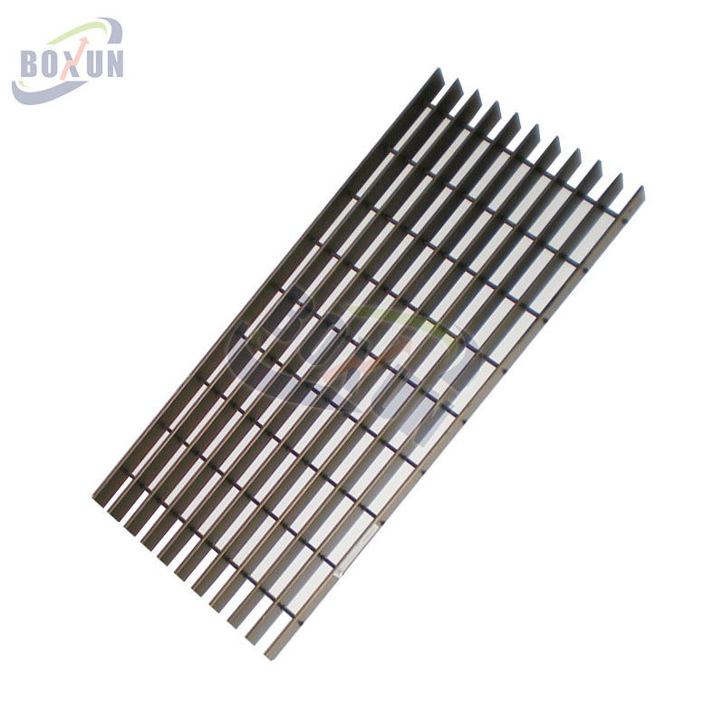 Heavy Duty Light weight Outdoor stair step metal stainless steel aluminum steel bar grating stair tread with anti slip nosing