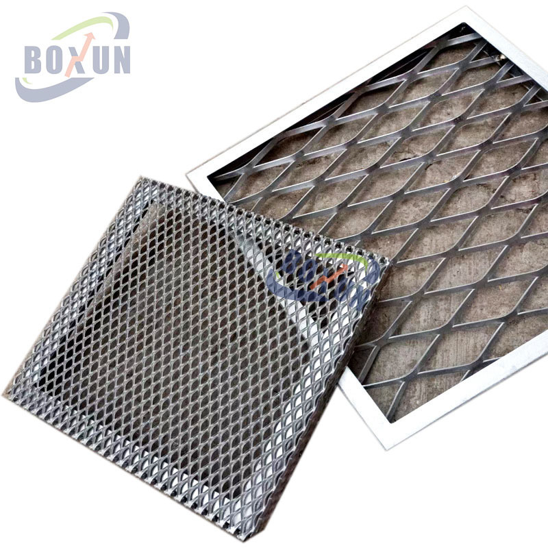 Heavy Duty expanded metal mesh for trailer flooring and trailer mesh sides gate size can be customized