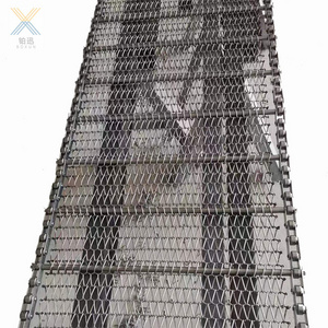 Stainless Steel 304 Material Conveyor Wire Mesh Belt Spiral Grid Wire Mesh Chain Belt For Drying Ovens Machinery