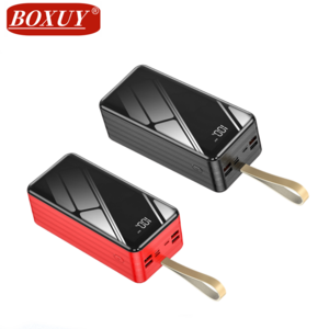 Wholesale factory Hot sale portable With lanyard 4USB output 3 input Super Large Capacity fast charger 80000mah power bank