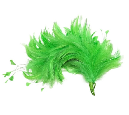 millinery supplies hackle feather flower mount with wire accessory