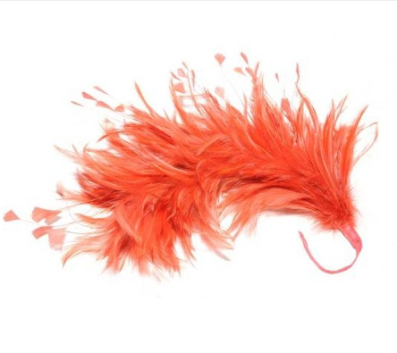 millinery supplies hackle feather flower mount with wire accessory