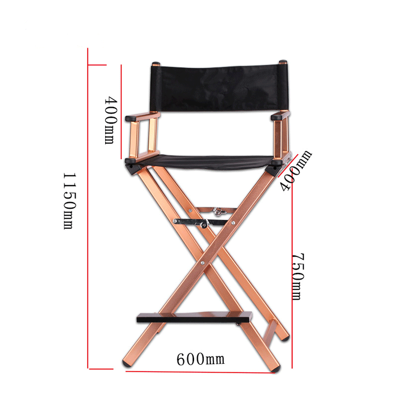 Makeup Chair Professional Lightweight Foldable Desk Makeup Wood Artist Directors Chair make up chair bags black Custom Service