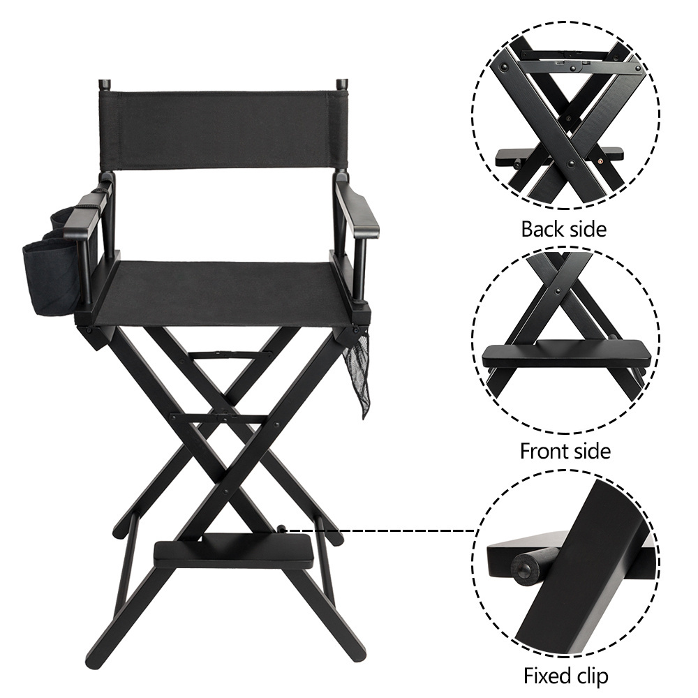 Custom Professional Portable Tall Folding Makeup Aluminum Director Chair make up chair beach chair making machine