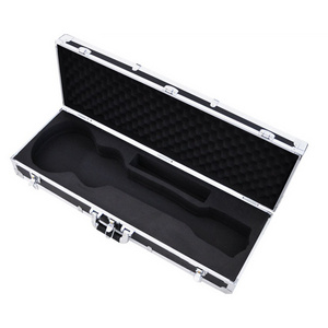 Custom professional long durable hard aluminium classical bass guitar case