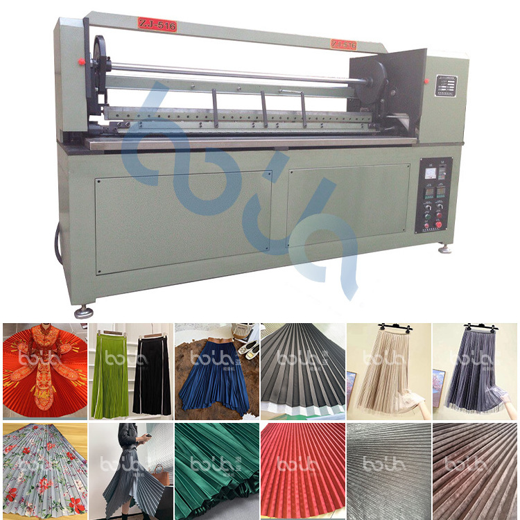 China Factory Pleating Machinery ZJ-516 Computerized And Non-computerized Miniskirt Sunray Pleating Machine