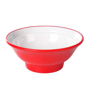 Customized Wholesale Cheap Nordic Dual Color Melamine Plastic Bowl Set Soup Bowl, Italian Noodle Bowl, Salad Bowl