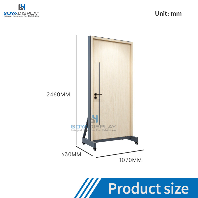 Customize Logo Size Kitchen Cabinet Smart Door Display Rack For Showroom Windows And Doors