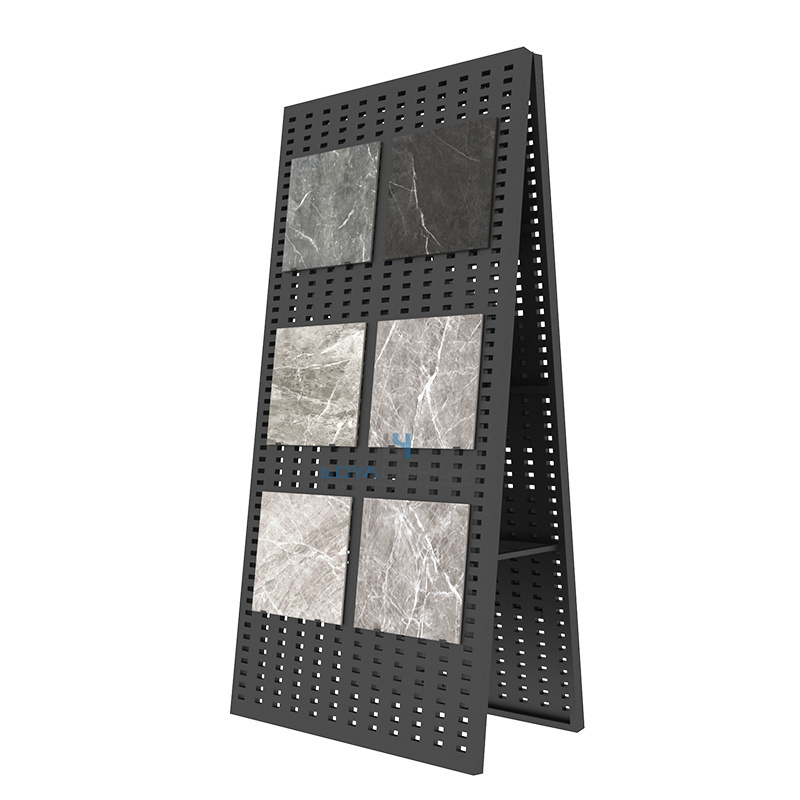 Hanging marble tile quartz granite display rack stand tile stand display peg board Display Rack