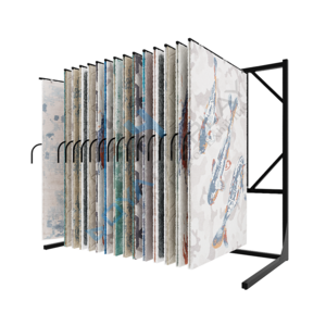 Metal carpet display stand stands page-turning type carpet display stand rack for hanging large area carpet rug