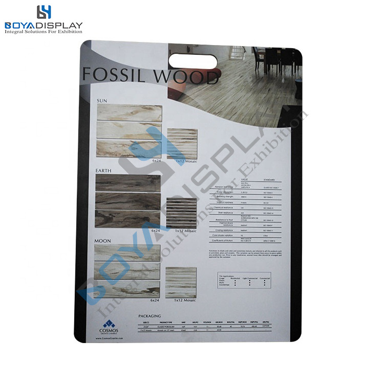 Customize size ceramic tile sample display board stone sample marble granite quartz sample portable board