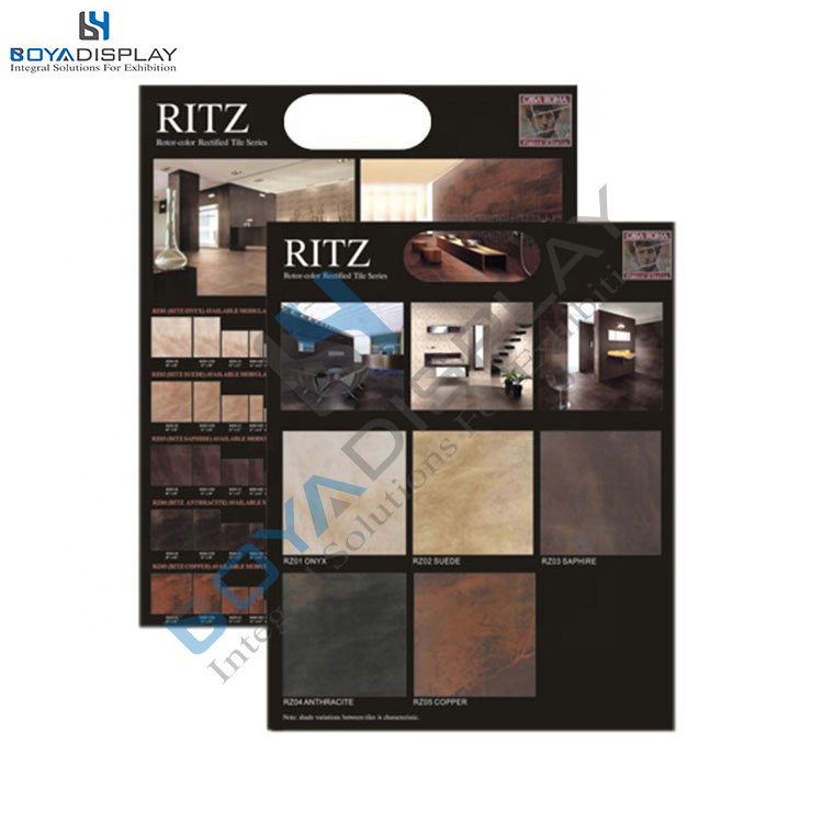 Customize size ceramic tile sample display board stone sample marble granite quartz sample portable board