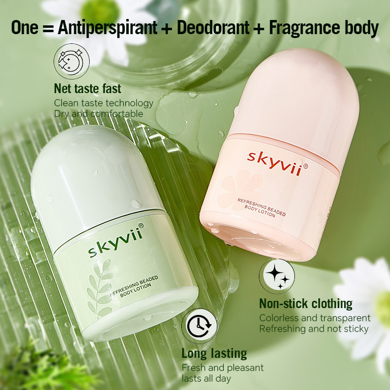 Refreshing Roll On Antiperspirant For Men and Women Anti Sweating Dew Body Eliminating Odor Long Lasting Fragrance Deodorant