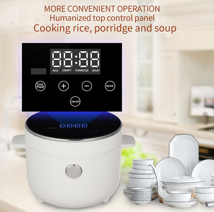 2.0L latest style small intelligent electric multi cooker smart low sugar rice cooker